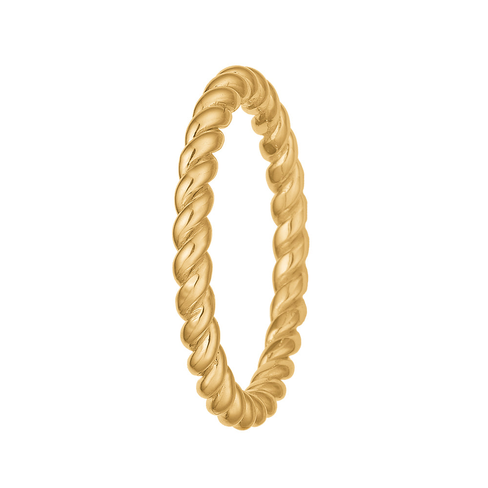Aagaard - 8 karat klassisk snoet guld ring - 1800-g8-16