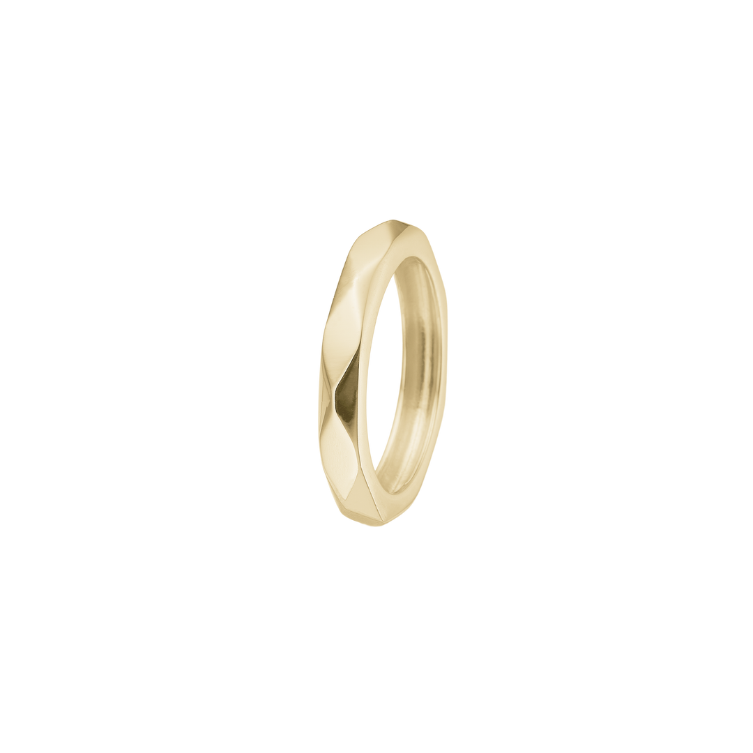 Aagaard - Guldbelagt sølv harlekin ring - 1800-s-g17