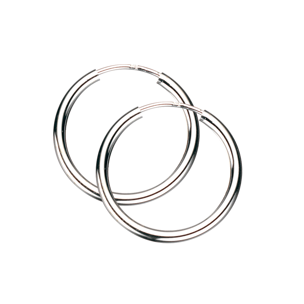 Scrouples - Sølv Creoler 20mm - 190122