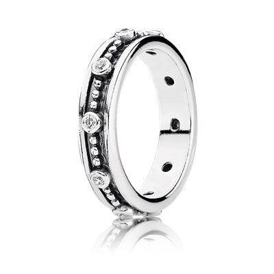 Pandora - Sølvring med kugler og zirkonia - 190882cz