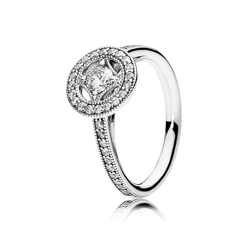 pandora ring 191006cz sølv ring med sten