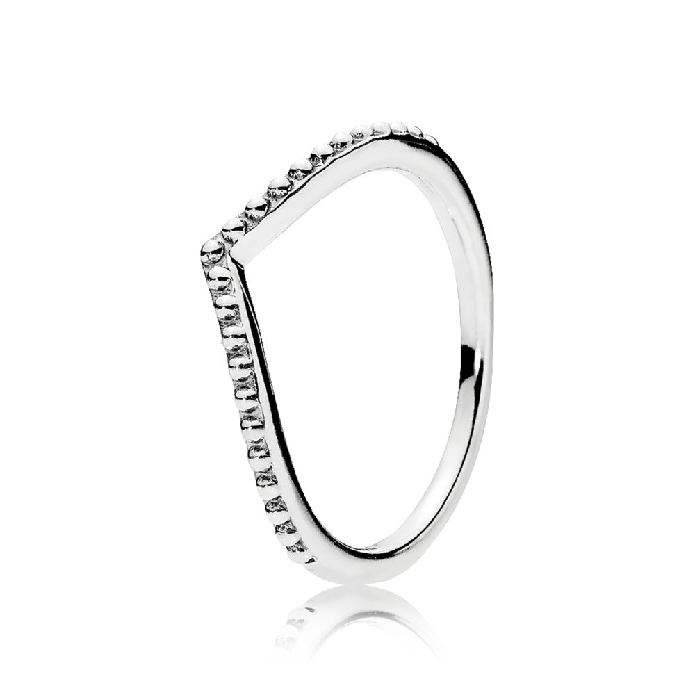sølv ring med kugler Beaded Wish