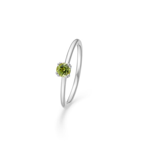 Mads Z - Poetry sølv ring med peridot - 2146053
