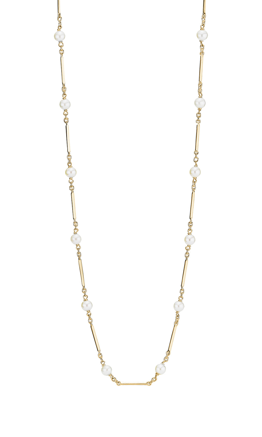 Lund Copenhagen - 8 karat guld Pind og perle Collier - 3024336-33