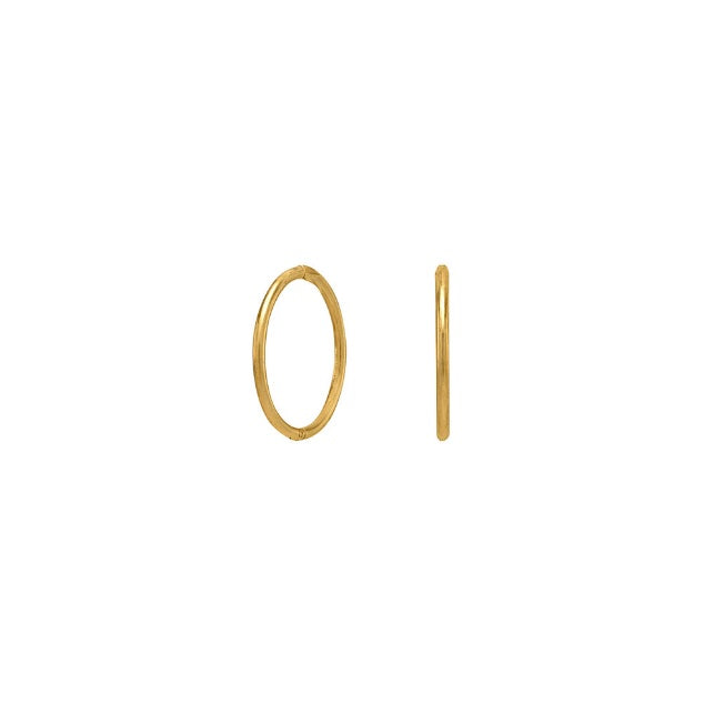 Nordahl - 8 karat guld klik creol, 9mm - 30162060300