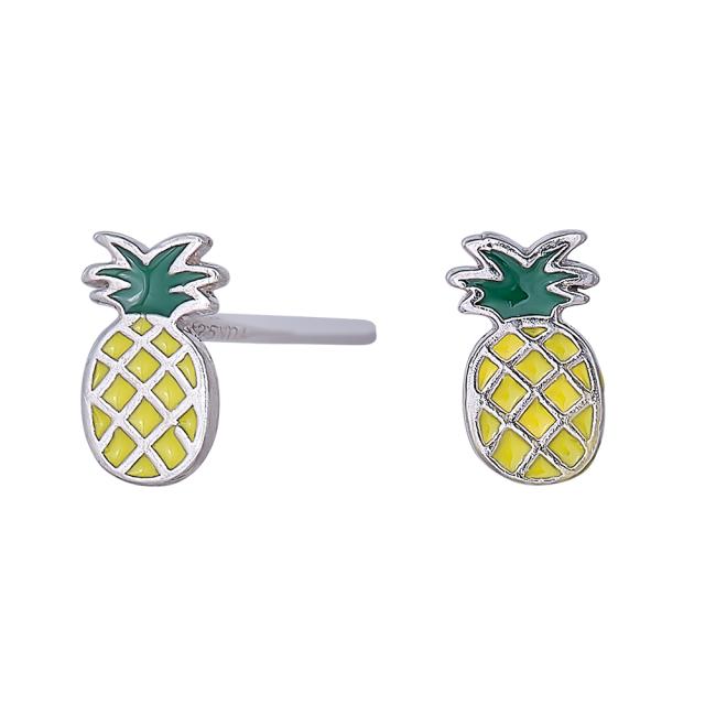 Nordahl - Ananas sølv børeneørestikker - 325126