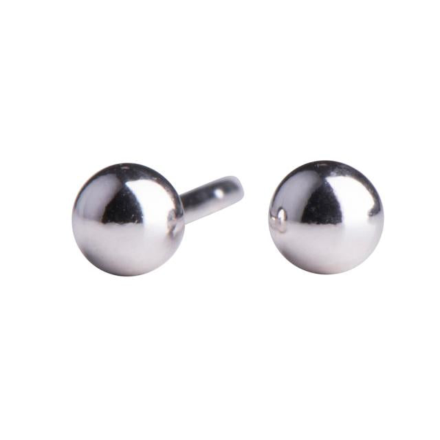 Nordahl - Rohdineret sølv Kugle ørestik, 3mm - 30252350900