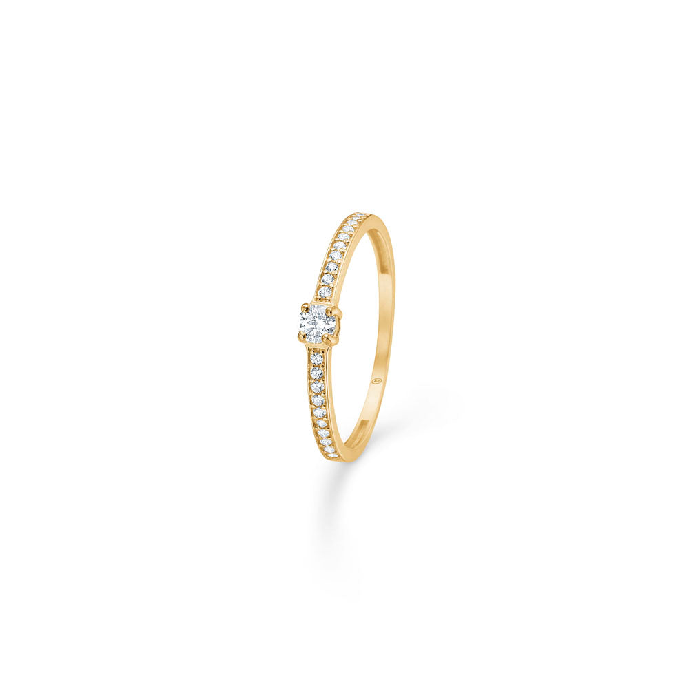 Mads Z - Mia 8 karat guldring med zirkonia sten - 3347144