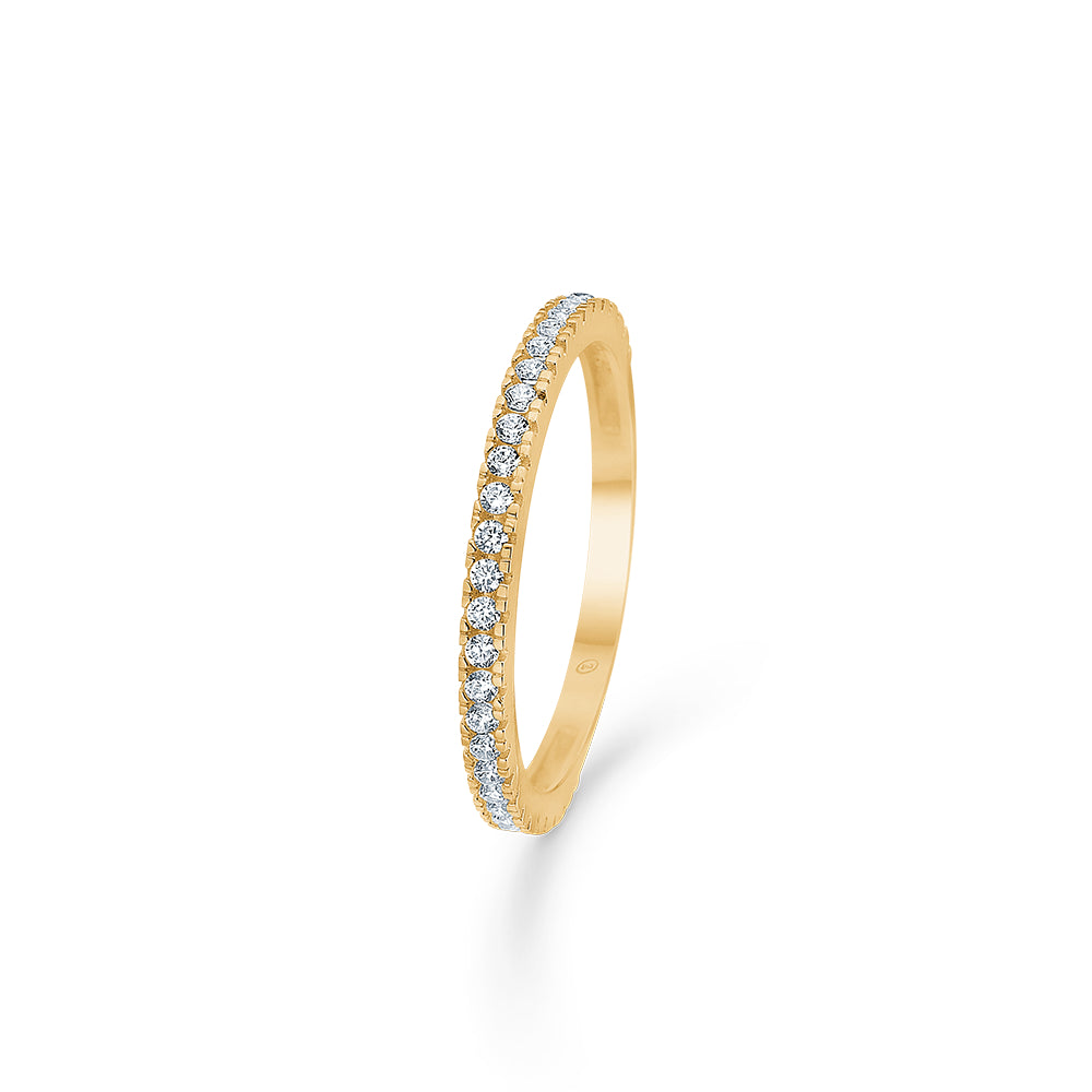 MadsZ - Sparkle 8 kt. guld ring med sten - 3347165