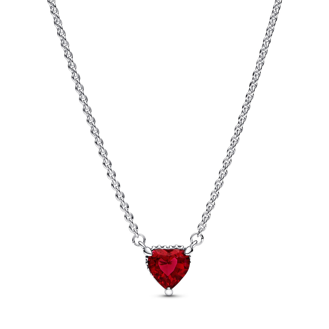 Rødt hjerte halskæde fra Pandora. Perfekt valentinsgave