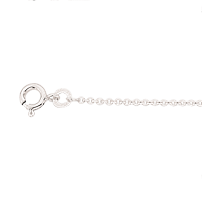 Scrouples - Standard halskæde, rund anker i sølv - 41032,42-45