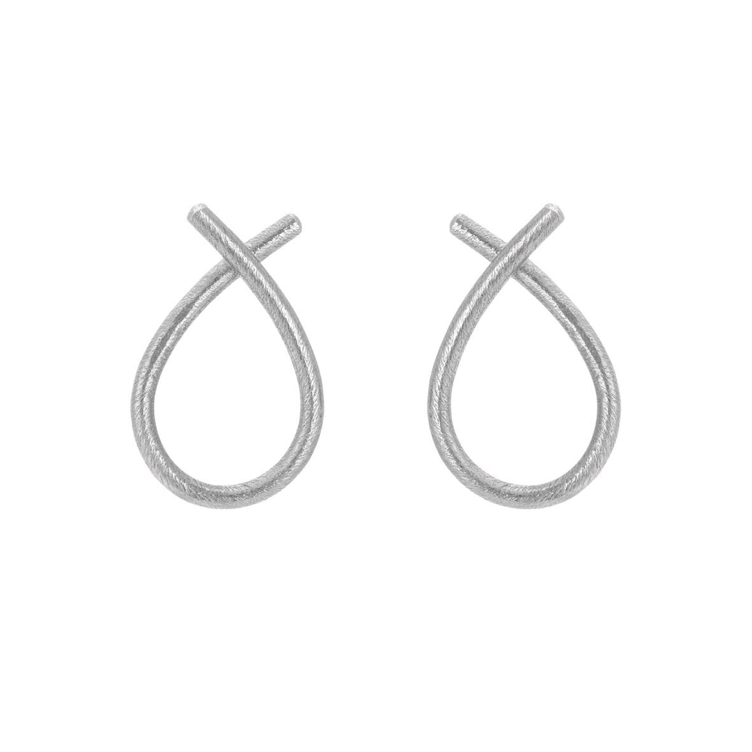 Øre Hoops mellem sølv - 5360-1-MAT