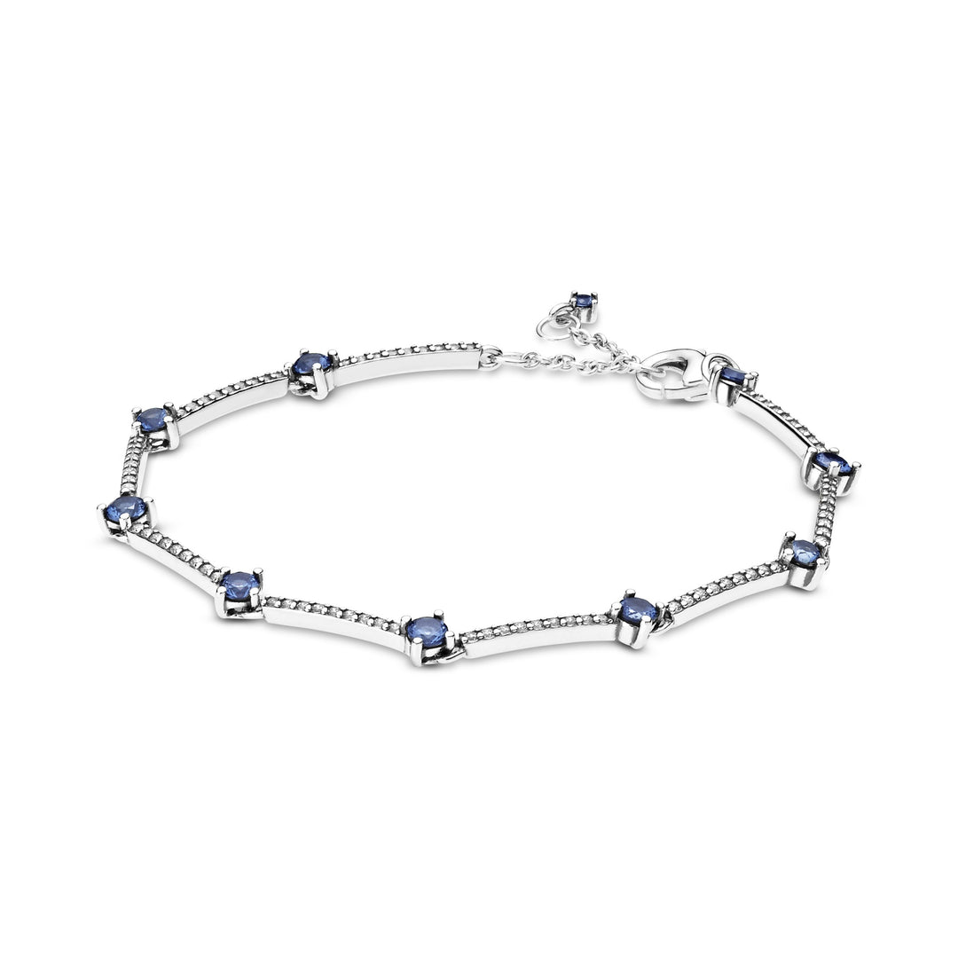Pandora - Funklende armbånd med blå sten-599217