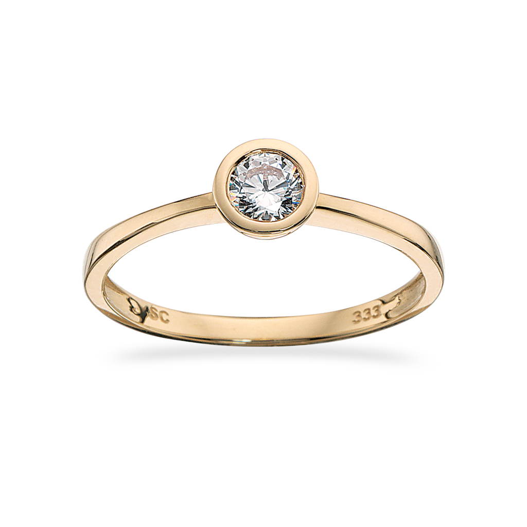Scrouples - 8kt. guld ring med sten - 709963