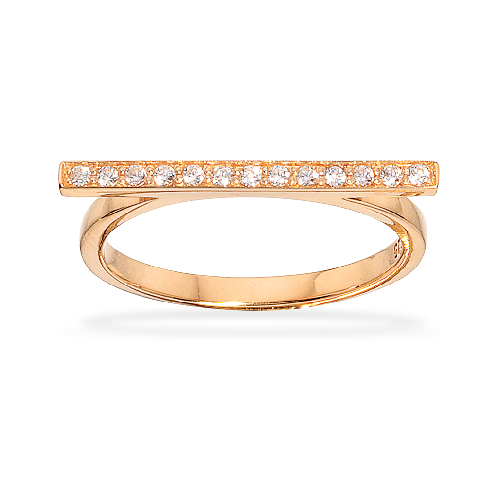 Sølv forgyldt bridge ring fra Scrouples - 719982