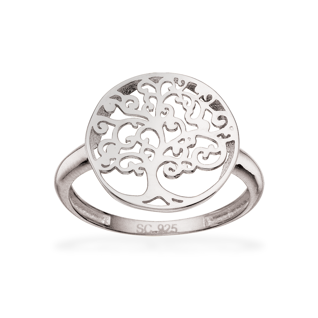 Scrouples - Sølv ring med livstræ - 727622