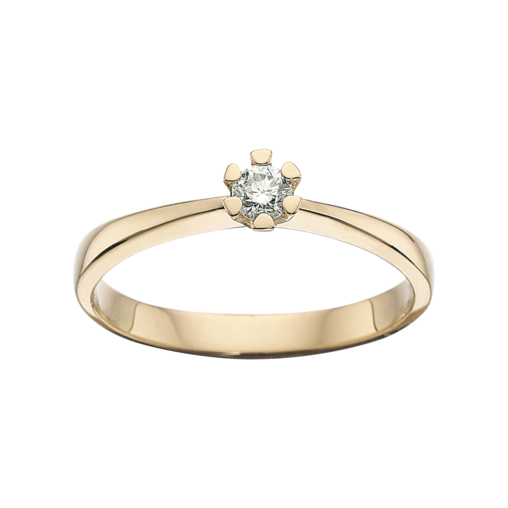 guld ring vida scrouples diamant brillant 0,05 carat scrouples