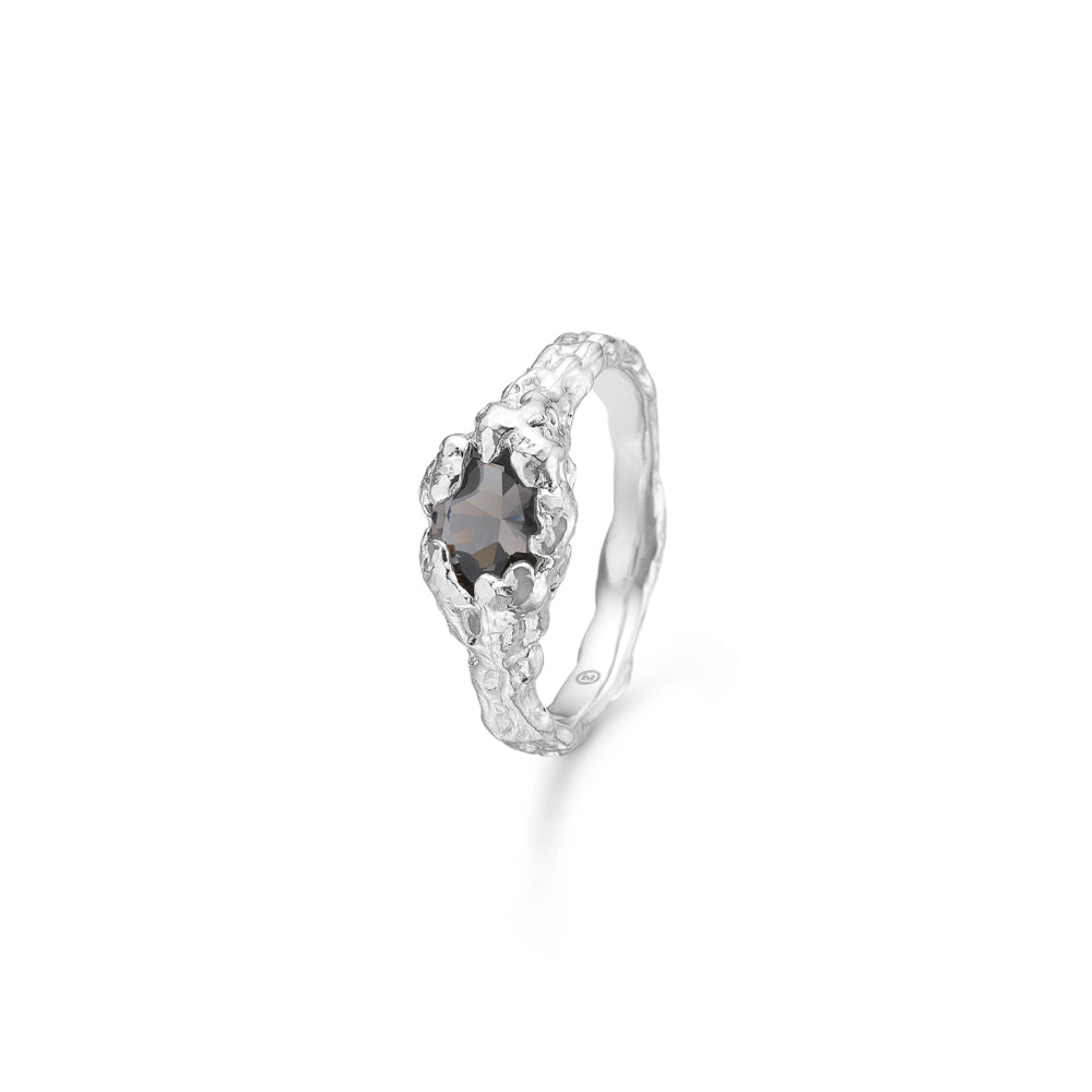 Studio Z - Dark magma sølv ring - 8147823