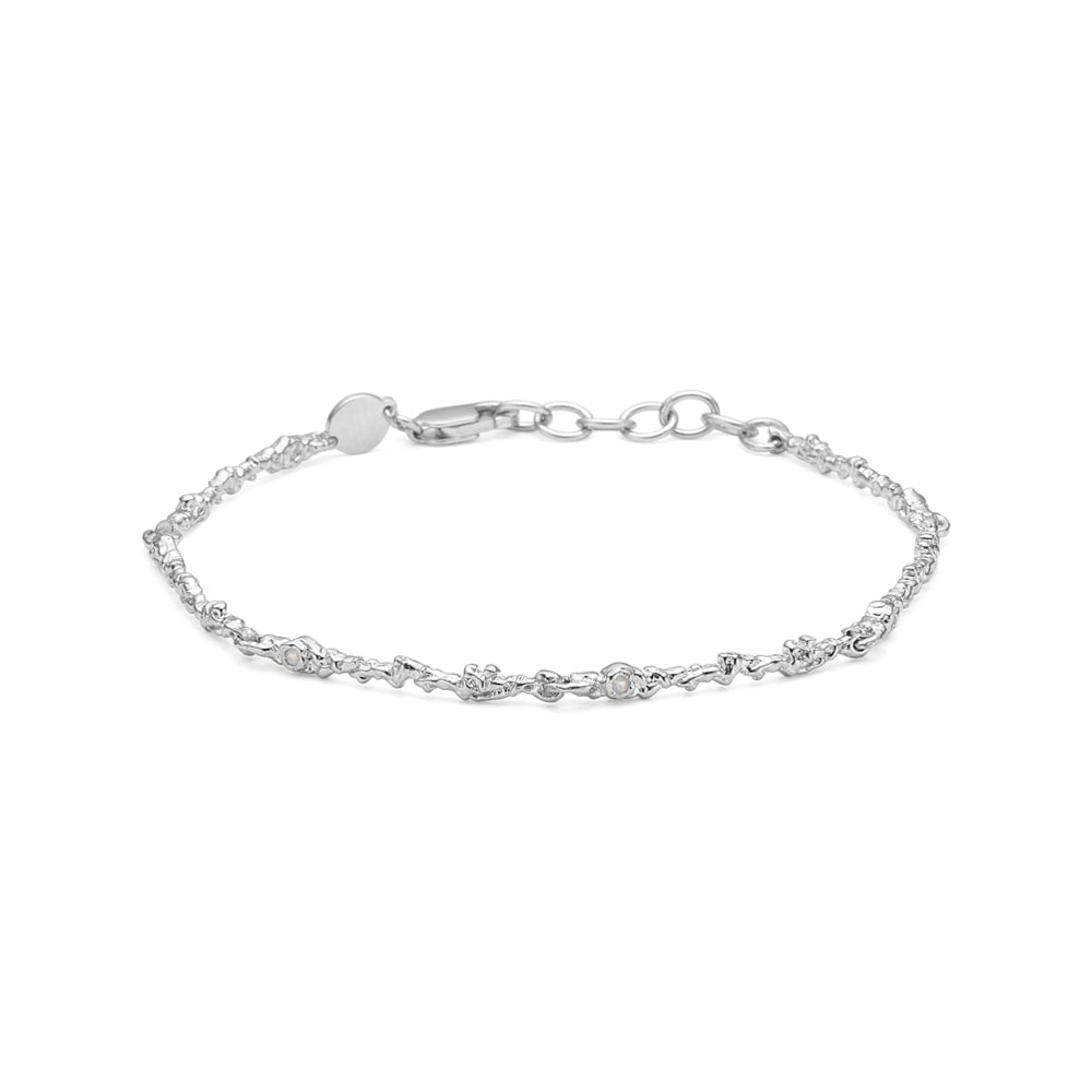 Studio Z - Silica armbånd i sølv med sten af zirkonia - 8157805