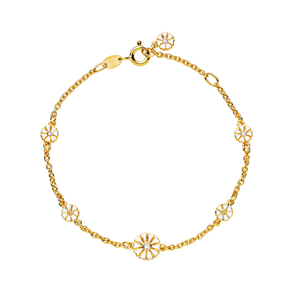 Lund Copenhagen - Marguerit armbånd med sten - 9015024-30-m