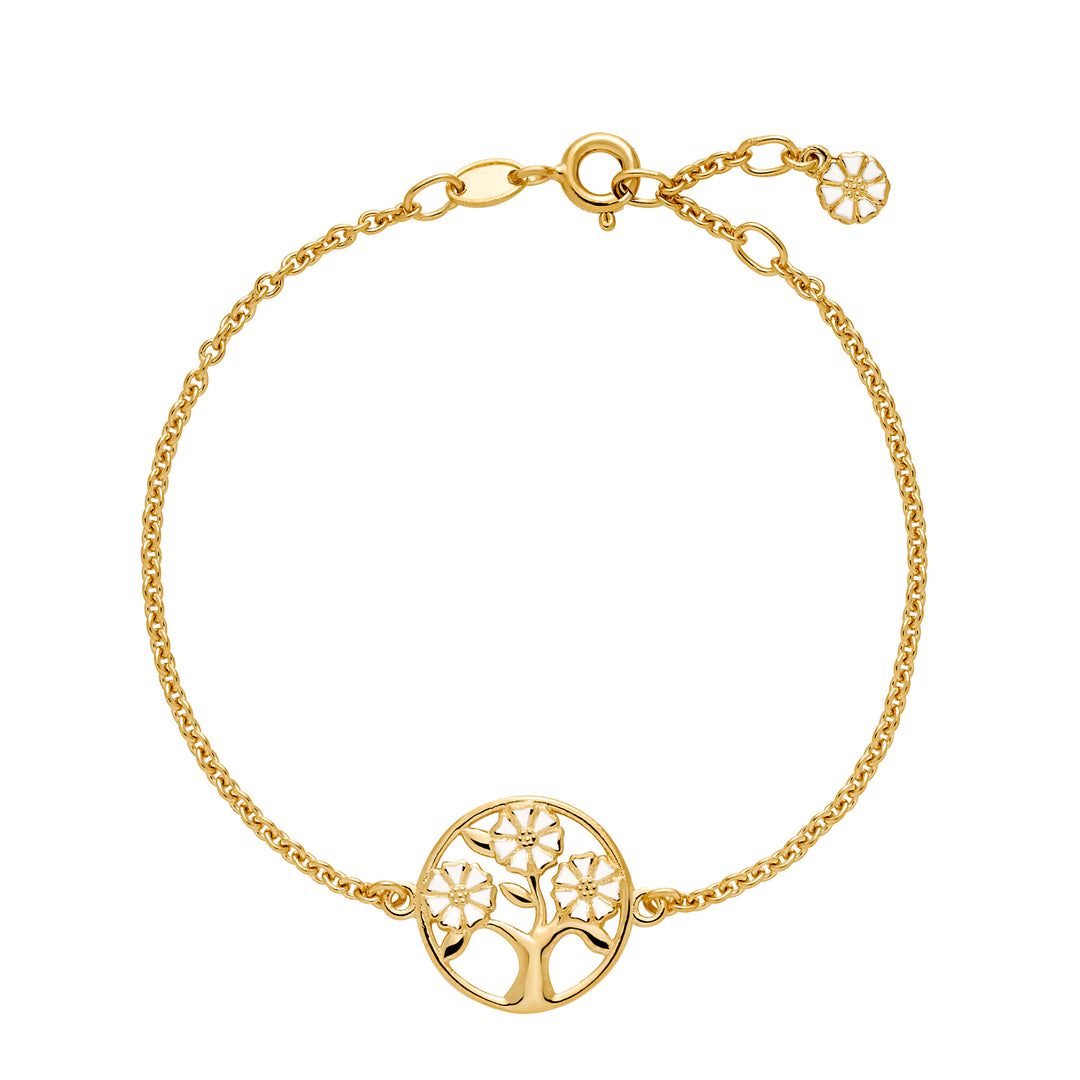 Lund Copenhagen - Marguerit Livstræ armbånd i forgyldt - 9015063-m