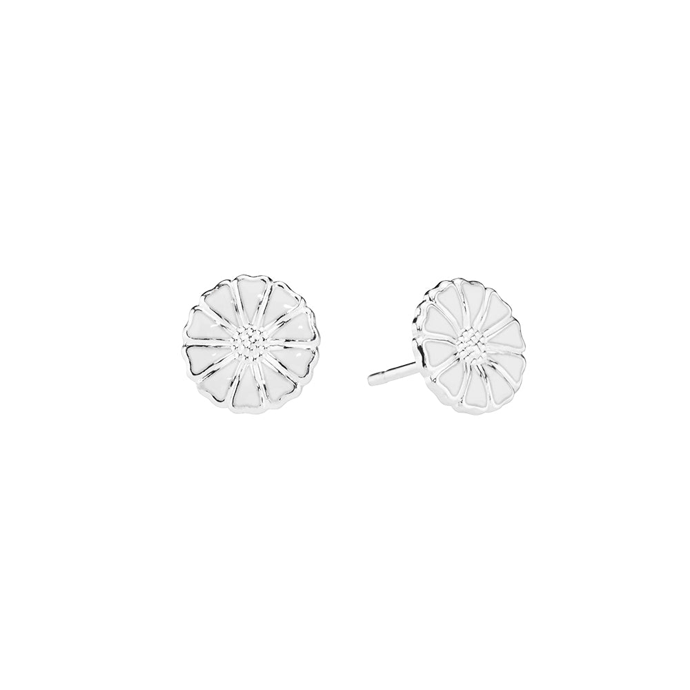 Lund Copenhagen - Sølv marguerit ørestik, 9 mm - 909009-4-H