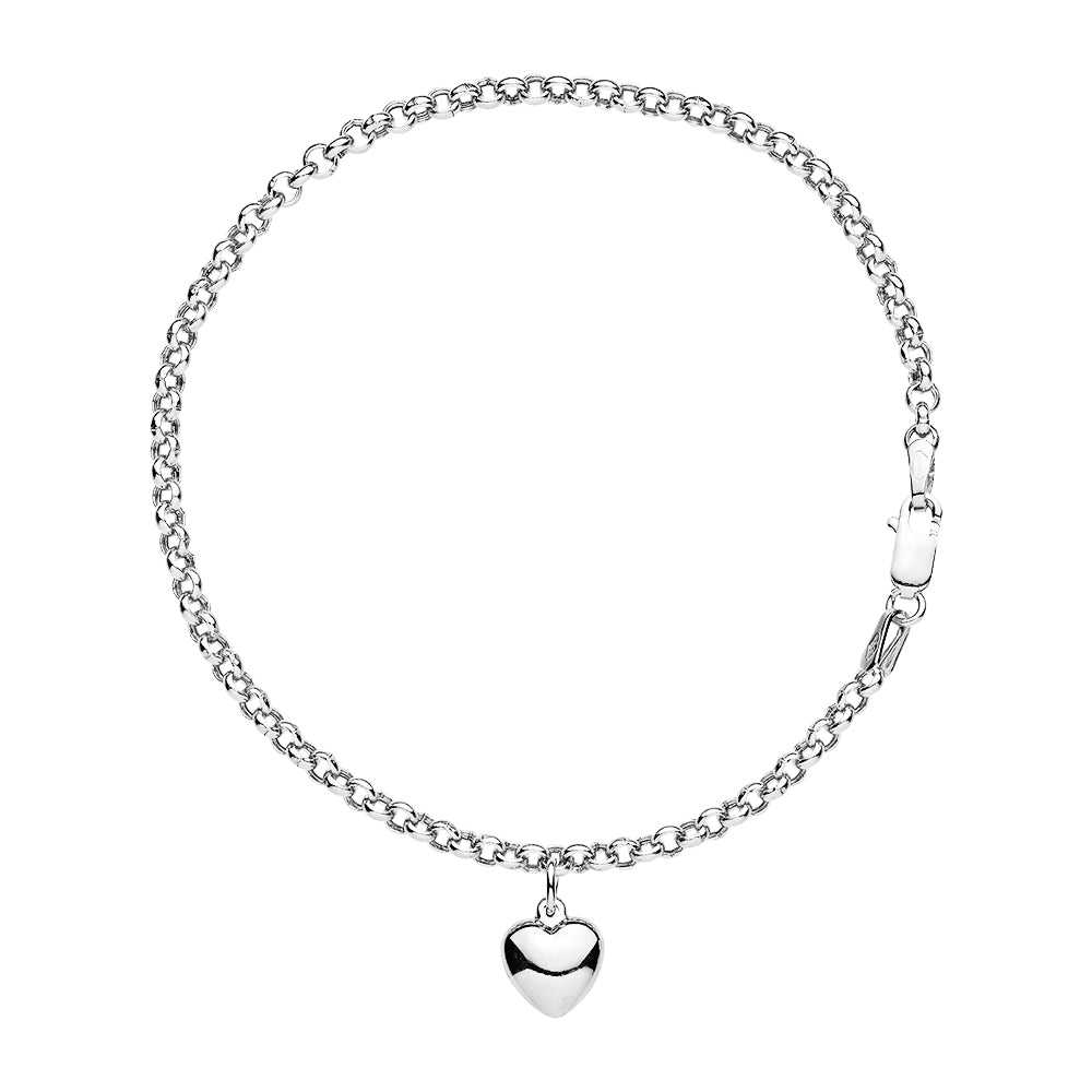 Lund Copenhagen - Armbånd med hjerte vedhæng - 9971818