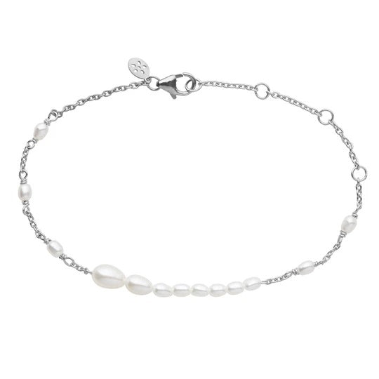 byBiehl - Aura Flow sølv armbånd med perler - 2-3901wp-r