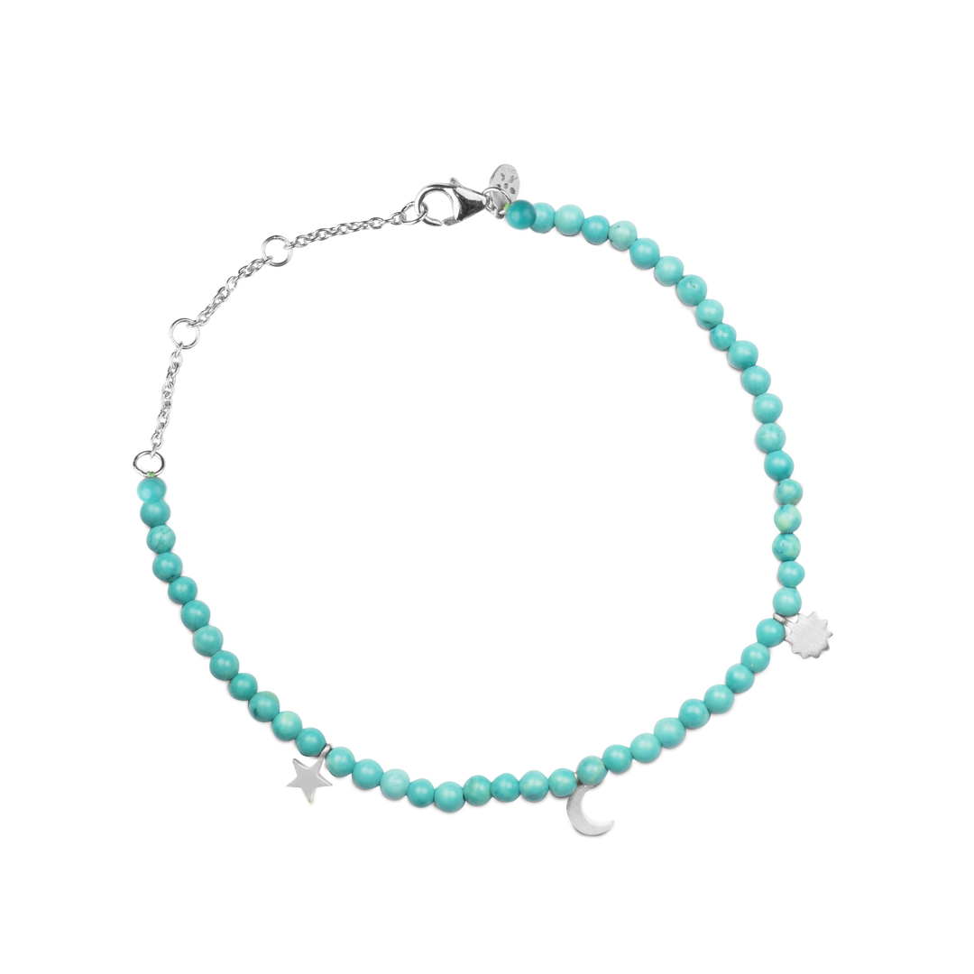byBiehl - Below the sky armbånd i sølv og med turkis - 2-4403T-R