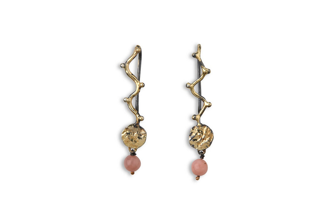 By Birdie-Golden Grace Coin med pink opal-50801294k