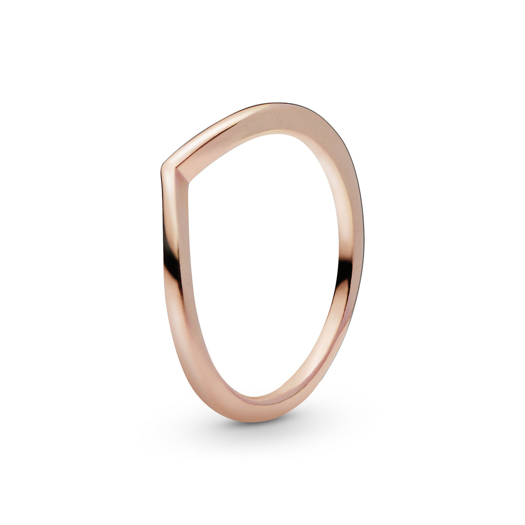 Poleret Wishbone ring i Rose-186314
