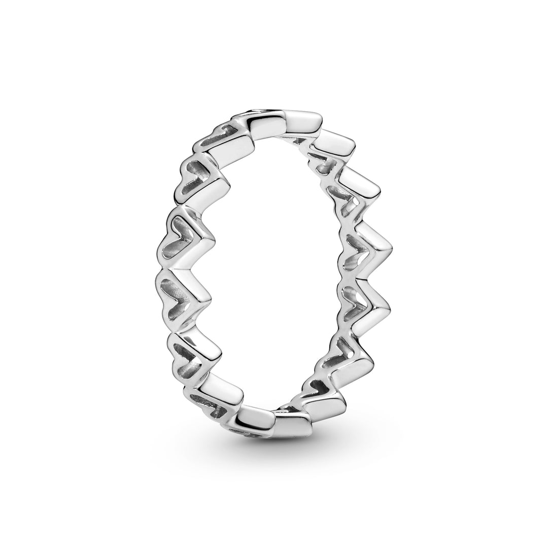 sølv hjerte ring hjertering ringe pandora hearts