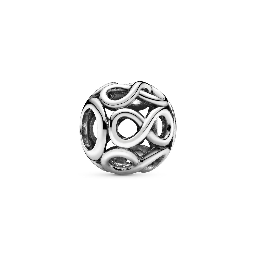 sølv charm led vedhæng ledet til Pandora uendelighedstegn infinity