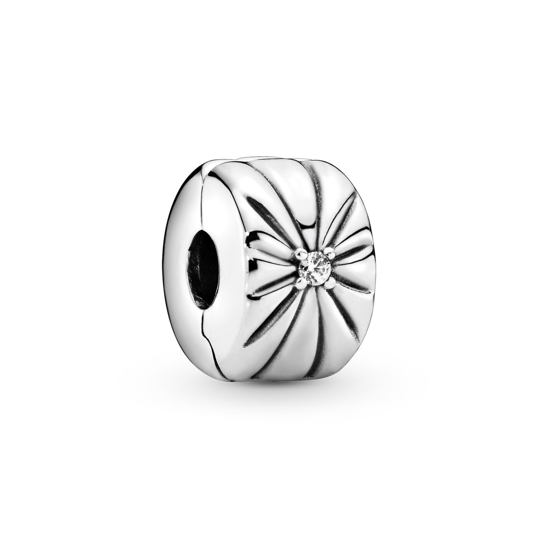 sølv led klemmeled charm klemmecharm pandora sten