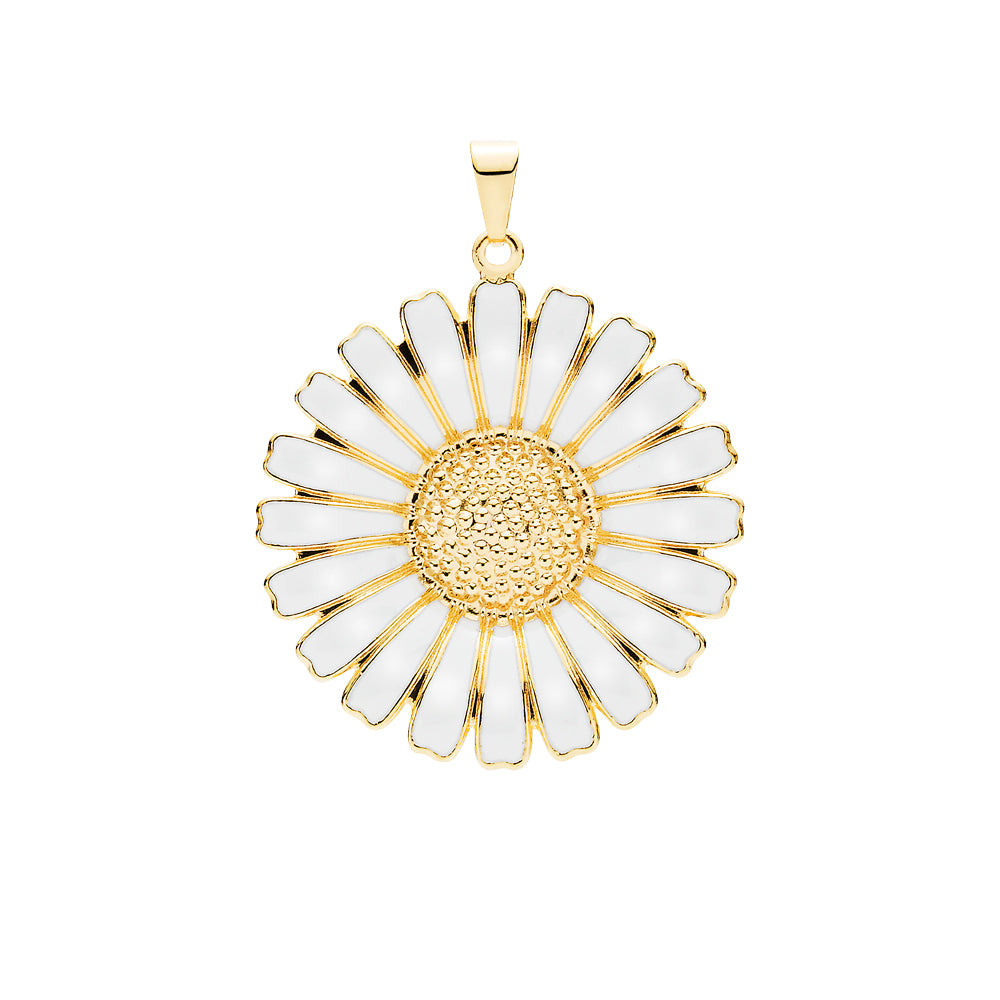 Lund Copenhagen - Marguerit vedhæng forgyldt, 36mm - 908036-m