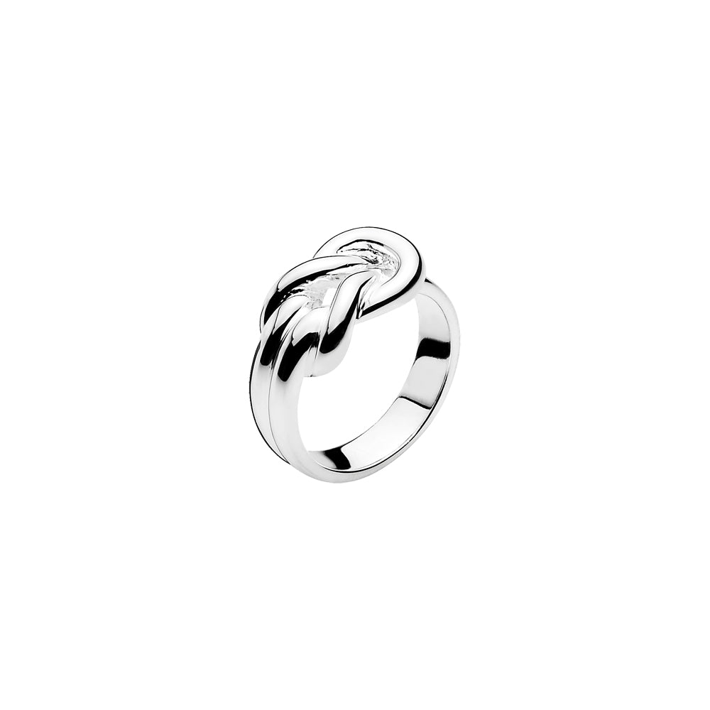 Sølv råbåndsknob ring fra Lund Copenhagen - 9077503