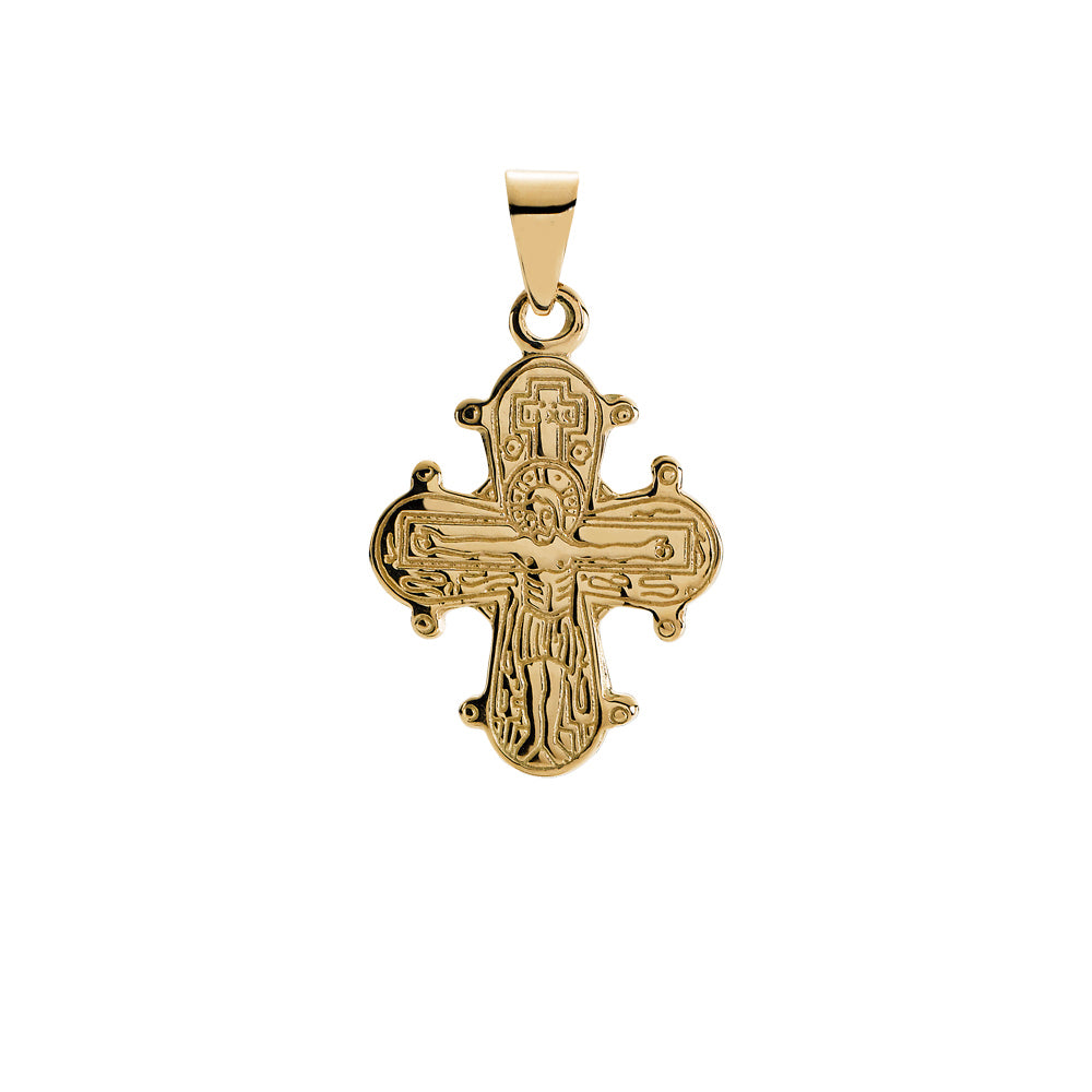 dagmarkors guld 8kt kristus jomfru maria johannes døberen kors dagmar
