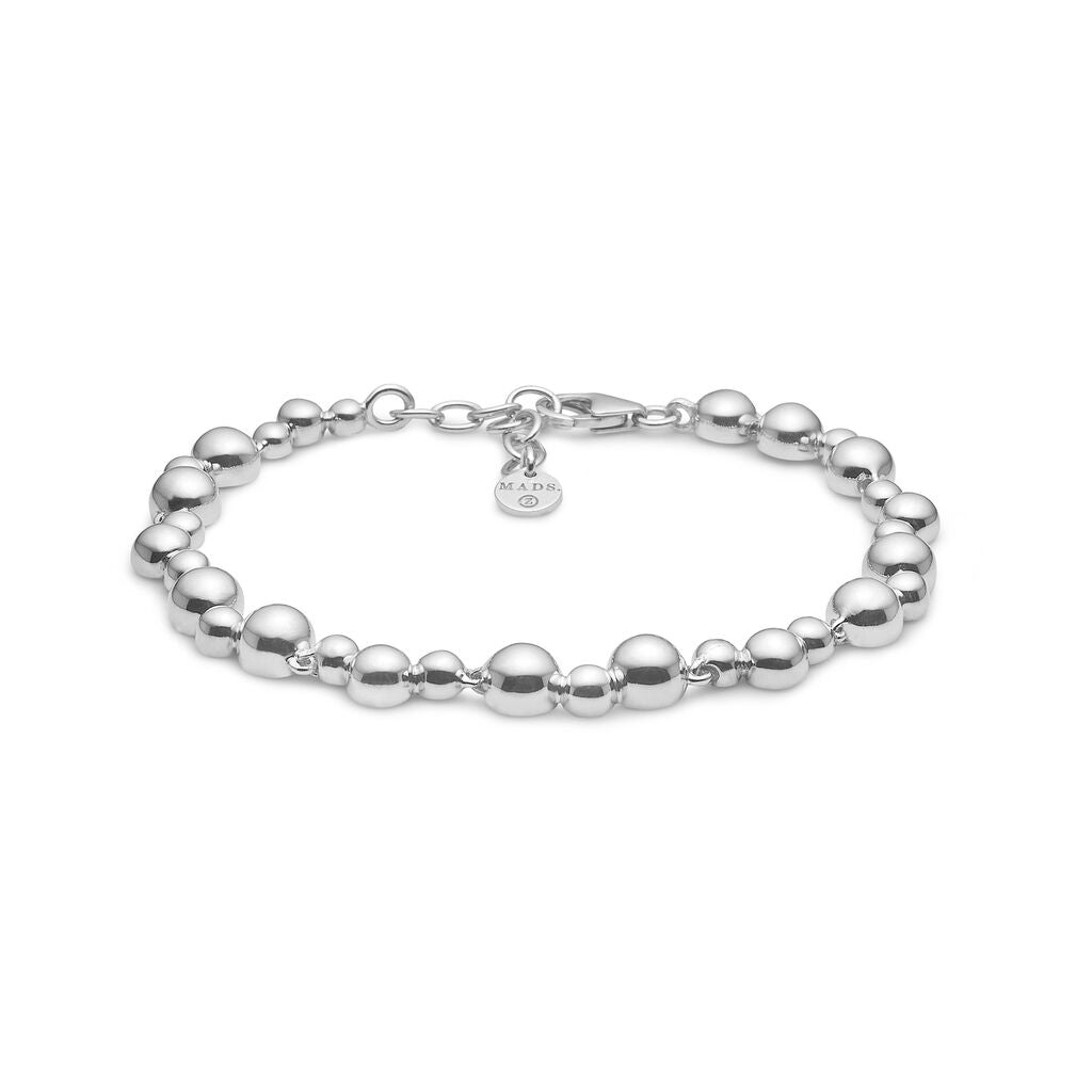 Mads Z - Embedded Ball sølv armbånd - 2150084