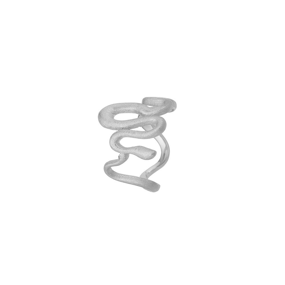 Aagaard - Snake ring i sølv med overflade - 1800-KV-S12