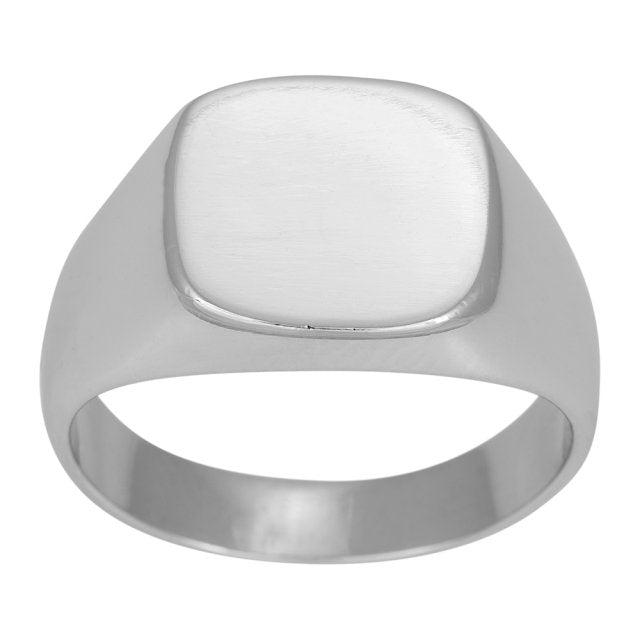 Blank sølv signet herrering - 102510409