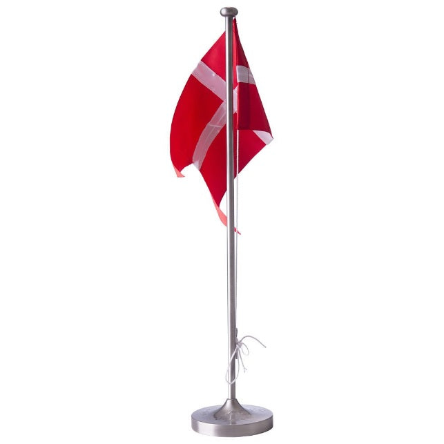 Fortinnet bordflag med dåbsmotiv, høj fod - 87000496013