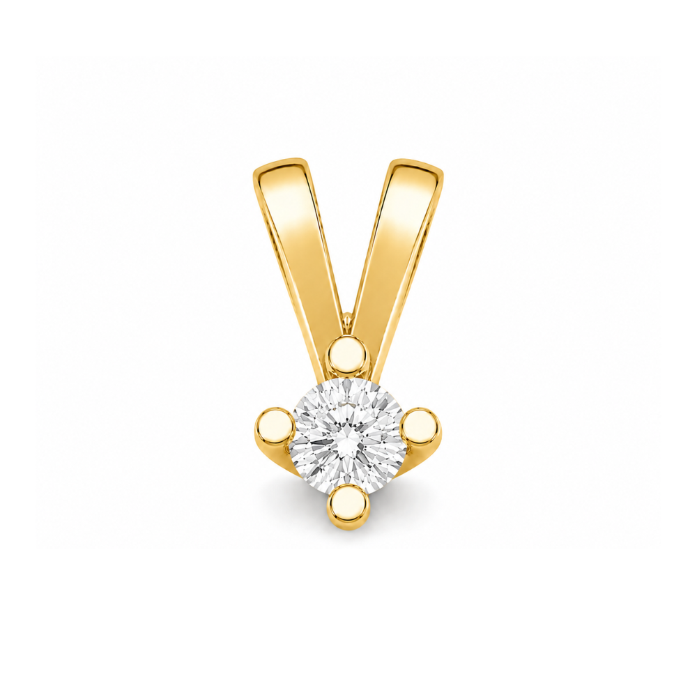 Lind Design - 1867 vedhæng i 14 karat guld med 0,20 ct brillant