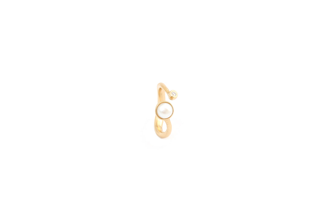 Per Borup - Ophelia ring med perle og brillant - 1129RX