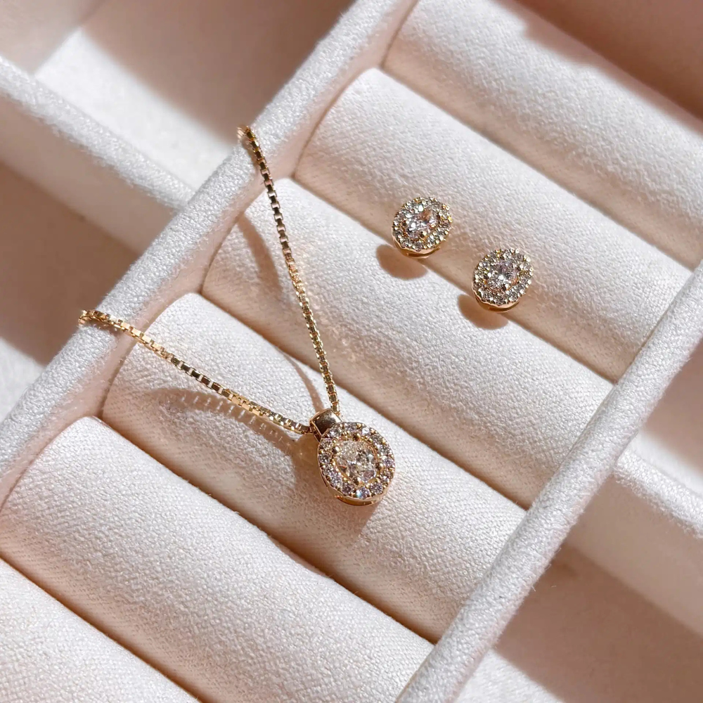 Scrouples – Diana Rosette Vedhæng i 14 kt. guld med 0,28 ct Diamanter - 213215