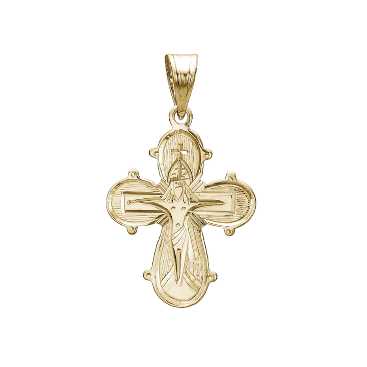 Aagaard - 14kt guld dagmarkors med blank bagside 17x20,5 - 1488006-g