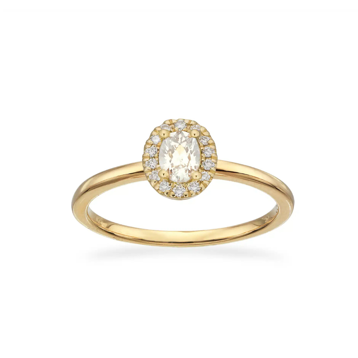 Scrouples - Diana roset 14 karat guldring med 0,28 ct diamant - 713265