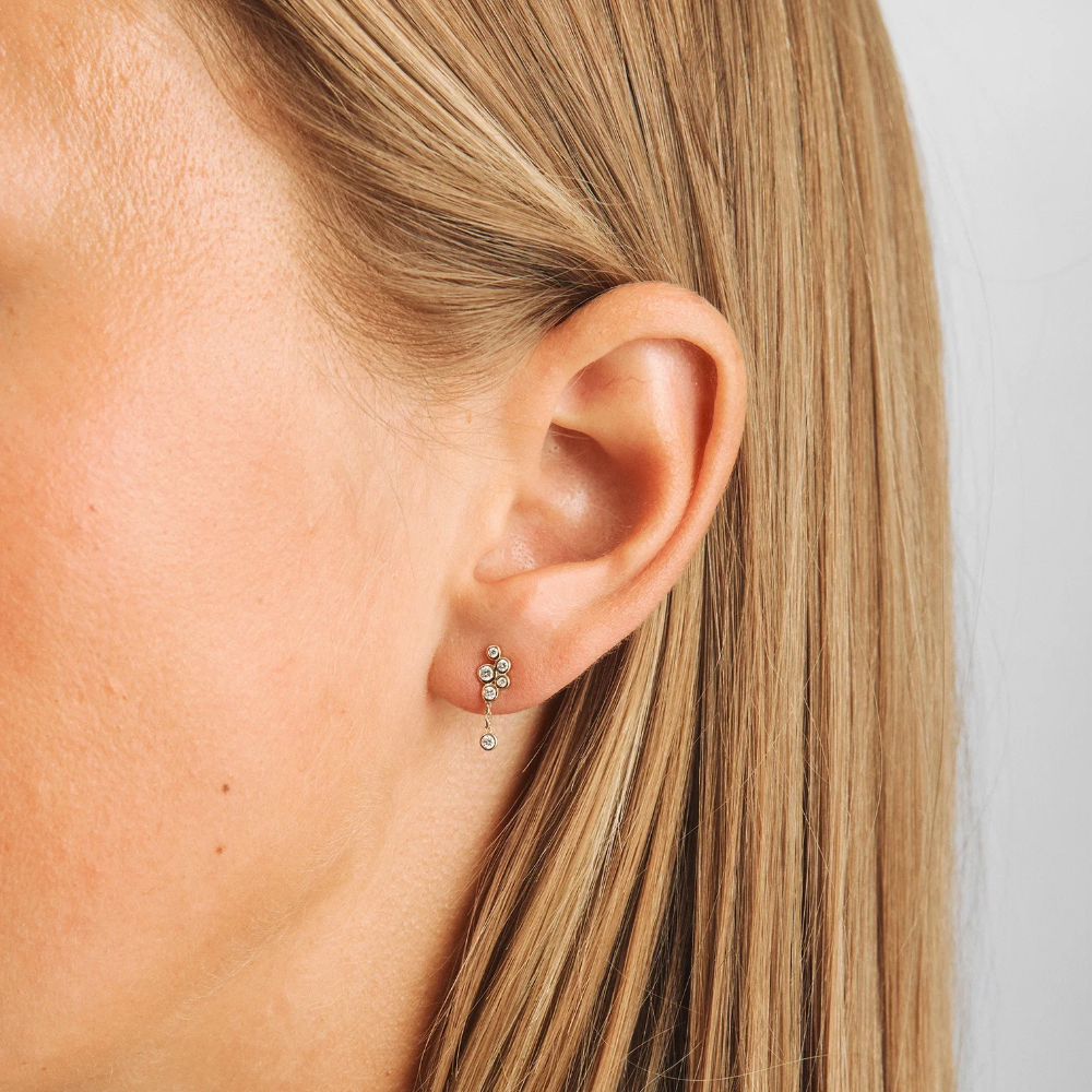 Mads Z - Diamond Dew 14 kt. ørestikker med diamanter - 1511123