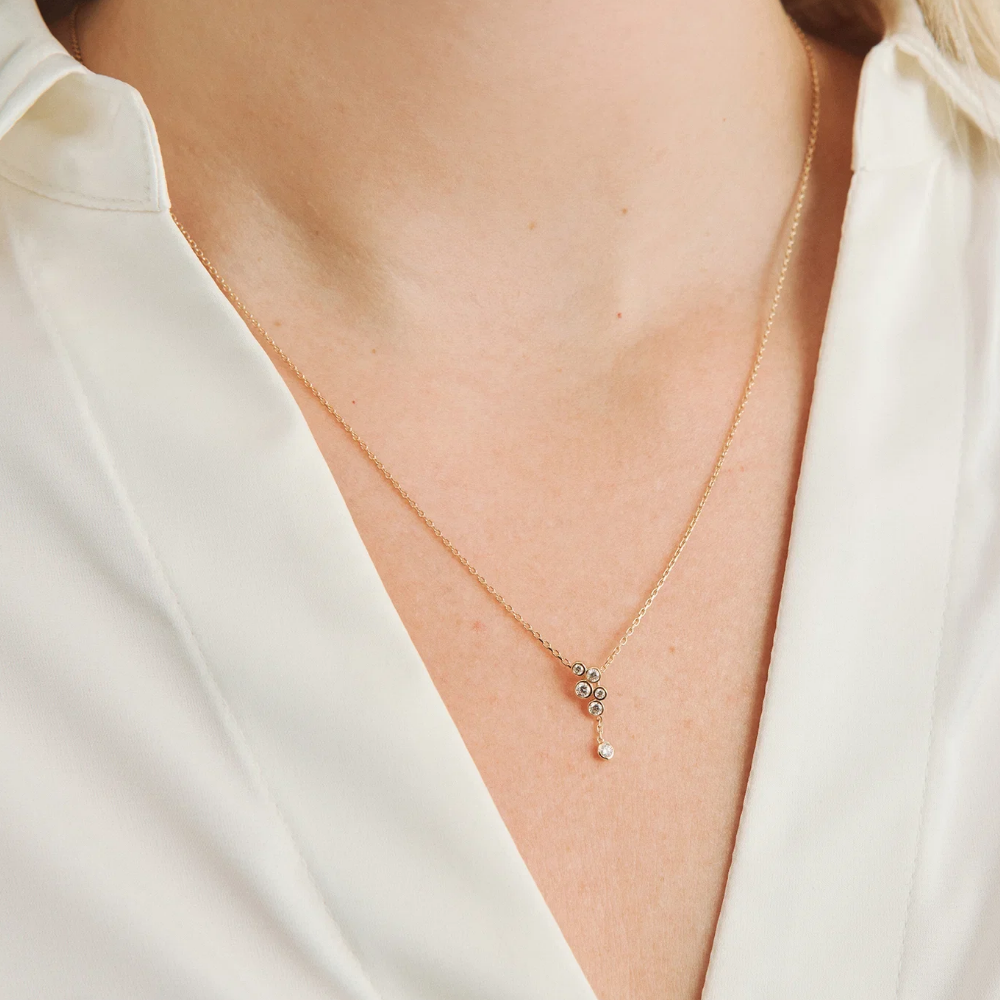 Mads Z - Diamond Dew vedhæng i 14 kt. guld med 0,16ct. diamanter - 1531123