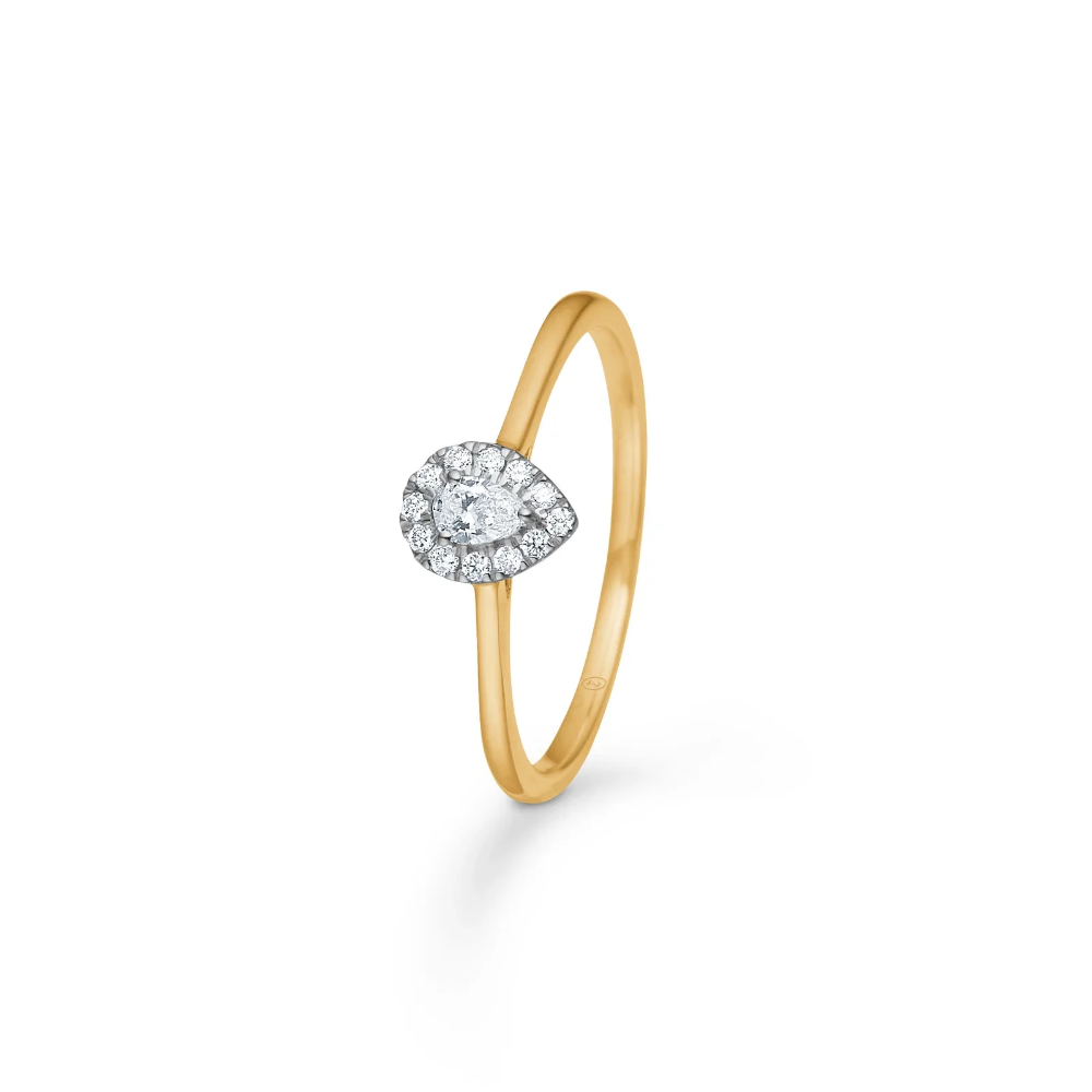 Mads Z - Diamond Drop ring i 14 kt. med 0,15 ct. brillanter - 1541069
