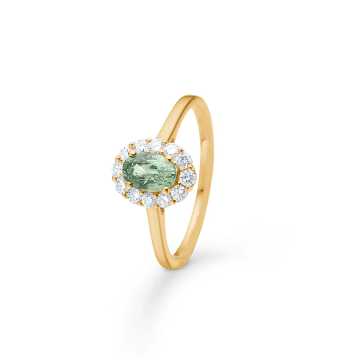 Mads Z - Pastello Elegante ring i 14 kt. med safir og brillanter - 1546003